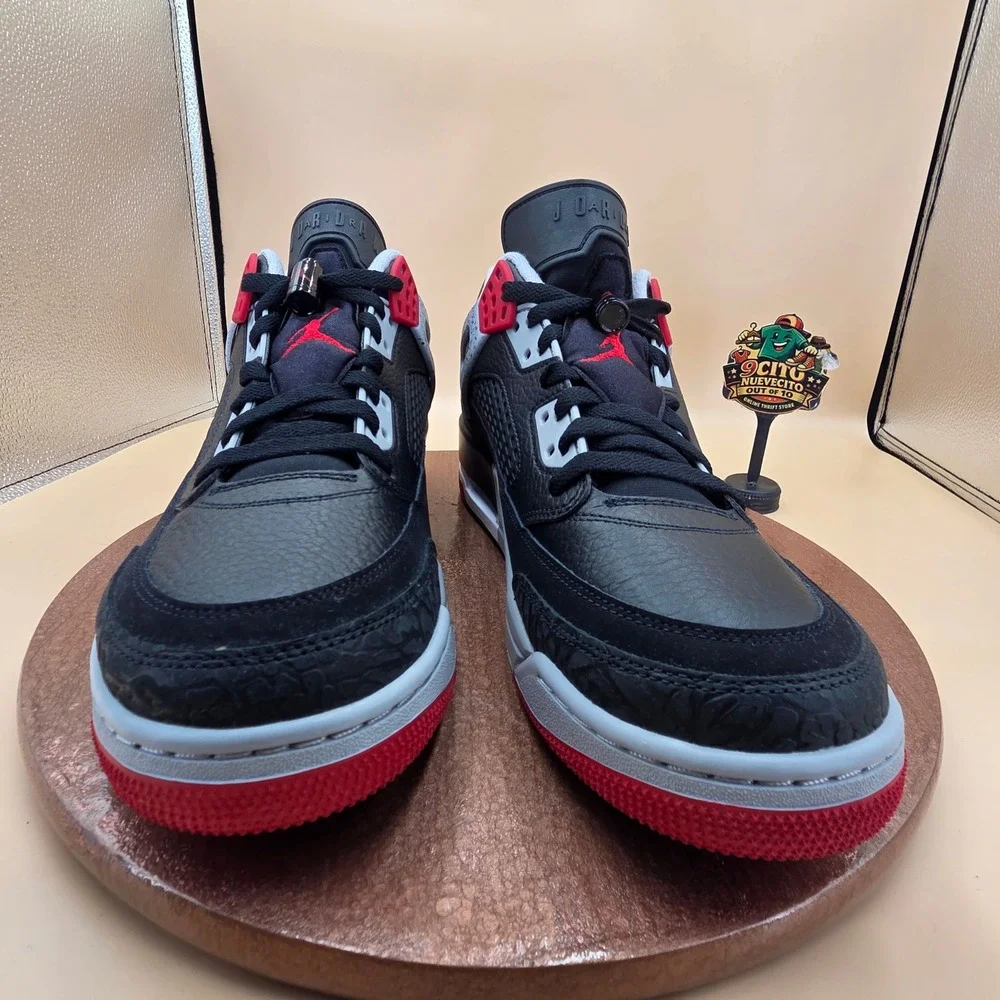 Jordan Spizike Low Black Gym Red Wolf Grey FQ1759-009 Mens Size 11 Sneakers